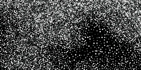 Конфетти Серебряными Блестками Чёрный Фон Яркая Абстрактная Текстура Векторный Абстрактный — стоковый вектор