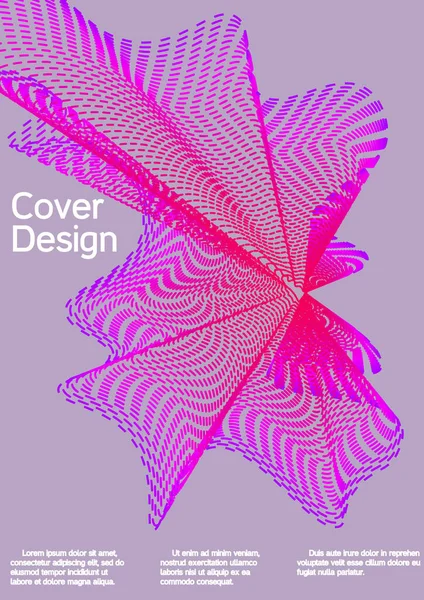 Cubre Diseño Artístico Plantilla Futurista Futura Con Formas Actuales Abstractas — Vector de stock