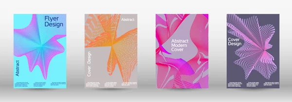 Future futuristic template with abstract current forms for banner design, poster, booklet, report, journal. — Stockový vektor