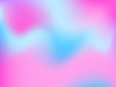 Sanal arkaplan. Bulanık geleceksel deseni olan parlak, pürüzsüz bir ağ. Moda reklam vektörü. Yazdırma ürünleri için yoğun holografik spektrum gradyanı,.