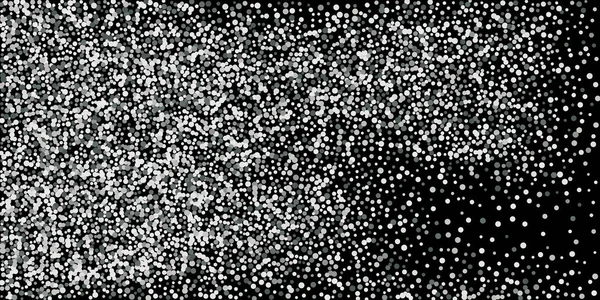 Gümüş simli konfeti. Siyah arka plan. Parlak soyut doku. Vektör soyut grafik tasarımı. Yeni yıl Noel 'i. Gümüş parıltılı arka plan. Vektör zarif davet şablonu.