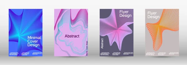 艺术风格的封面设计 一套现代抽象的封面 未来的未来主义模板 带有当前形式的摘要 用于横幅设计 小册子 — 图库矢量图片