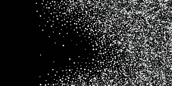 Konfetti Mit Silberglitzern Schwarzer Hintergrund Glänzend Abstrakte Textur Vektor Abstrakte — Stockvektor