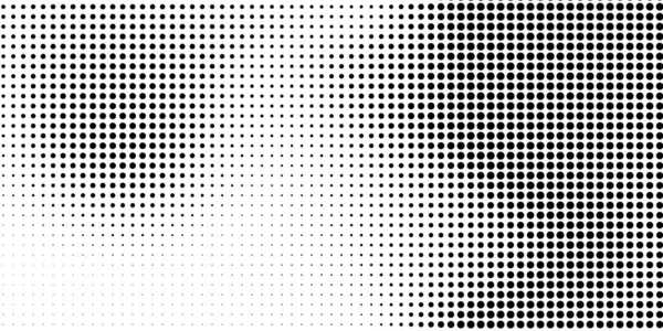 Fond Pointillé Demi Ton Pois Noirs Dans Style Moderne Sur — Image vectorielle