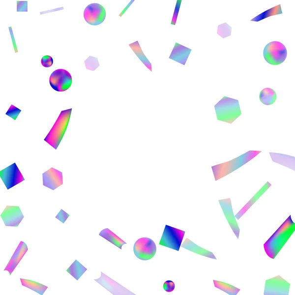 Confetti Hologramme Grande Conception Pour Tous Les Usages Modèle Bannière — Image vectorielle
