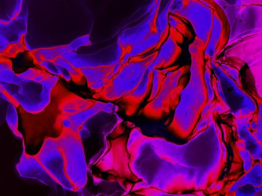 Suluboya girdap. Organik ince tuval. Renkli soyut resim arkaplanı. Alkol mürekkebi. Sofistike bir arka plan. Renkli Dijital Sıçrama. 