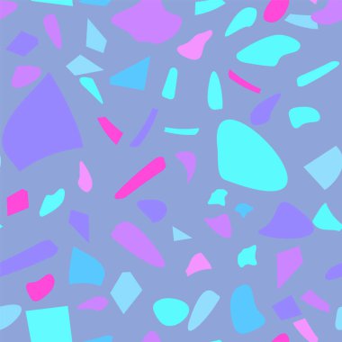 Renkli terrazzo döşeme vektörü modern tarzda pürüzsüz. Grafiksel modern model. Kusursuz vektör arkaplanı.