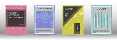 Modern örtüler. Soyut mermer desen. Mavi, sarı, pembe, lav şekilli yeşil desenli. Bulanık çizgiler ve dairelerden oluşan çizimler. İş tasarımınız için şablon.