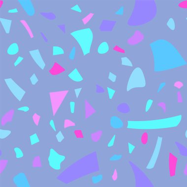 Renkli terrazzo döşeme vektörü modern tarzda pürüzsüz. Grafiksel modern model. Kusursuz vektör arkaplanı.