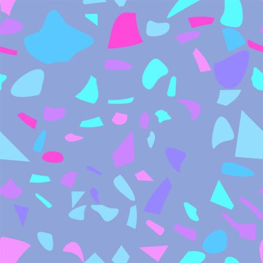 Terrazzo döşeme vektörü kusursuz desen. Eski tarz. Grafiksel modern model. Kusursuz vektör arkaplanı.