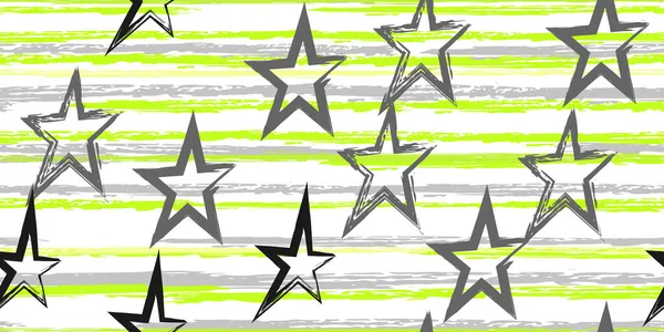 Renkli Çizgiler Yıldızlar Basit Moda Suluboya Çizgili Tasarım Suluboya Tarzında — Stok Vektör