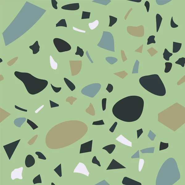 Terrazzo Flooring Vector Seamless Pattern Graphic Modern Pattern Seamless Vector — Διανυσματικό Αρχείο