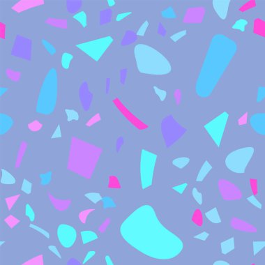 Terrazzo döşeme vektörü kusursuz desen. Grafiksel modern model. Kusursuz vektör arkaplanı.