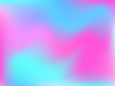 Sanal arkaplan. Bulanık geleceksel deseni olan parlak, pürüzsüz bir ağ. Moda reklam vektörü. Yazdırma ürünleri için yoğun holografik spektrum gradyanı,.