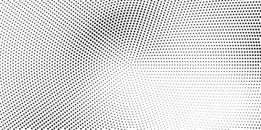 Yarım tonluk noktalı arka plan. Beyaz arka planda modern tarzda siyah noktalar.