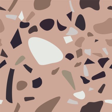 Kırsal terrazzo döşeme vektörü pankart tasarımı için pürüzsüz. Grafiksel modern model. Vektör illüstrasyonu. 