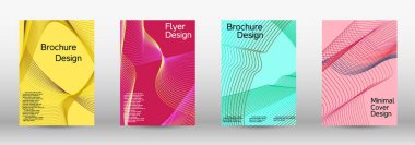 Sanat tasarımı kapsar. Bir dizi modern soyut kapak. Modern soyut arka plan. Soyut bir kapak, afiş, poster, kitapçık yaratmak için soyut çizgilerden yaratıcı arkaplanlar.