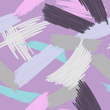 Doodle renkli kesintisiz arka soyut. Çok renkli karalamalar rastgele keçeli kalemle çizilir. Kumaş, paketleme, duvar kağıdı için uygundur. Vektör çizim.