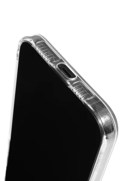 Smartphone Apple Pro Max Και Μια Προστατευτική Διάφανη Θήκη — Φωτογραφία Αρχείου