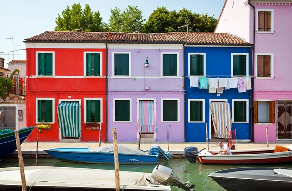 Burano eiland, Italië — Stockfoto