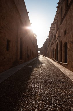 Yunanistan 'ın Rodos kentindeki Şövalyeler Sokağı