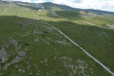 Vitosha Dağı 'nın manzarası. Sofya yakınlarında, Bulgaristan