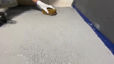 Dekoratif bir mikro çimento döşeme