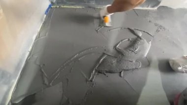 Dekoratif bir mikro çimento döşeme