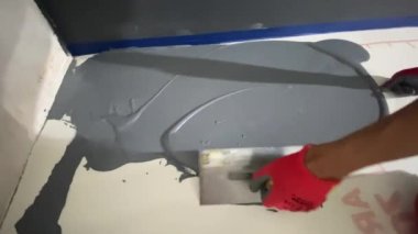 Dekoratif bir mikro çimento döşeme