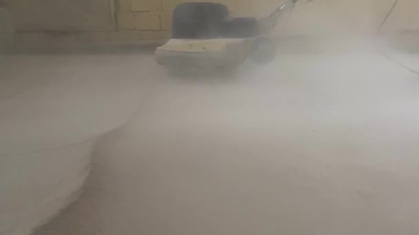 装饰微水泥抛光地板研磨 — 图库视频影像