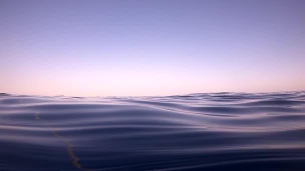 Materiał Filmowy Środku Otwartego Morza Zachodzie Słońca Egipt Wideo Morza — Wideo stockowe