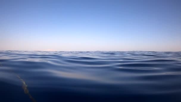 Nagrania Wideo Podwodnej Kamery Wpadają Wody Głąb Egiptu Morza Czerwonego — Wideo stockowe