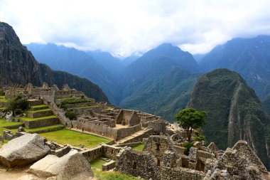 Ancient lost city Machu Picchu clipart