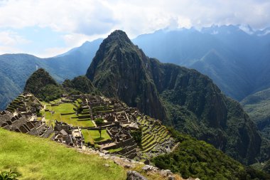 Inca city Machu Picchu clipart