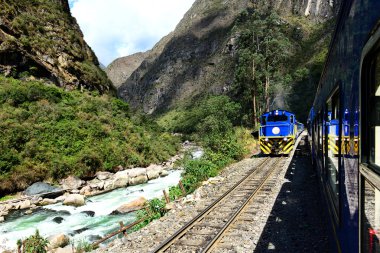 Railway to Machu Picchu clipart