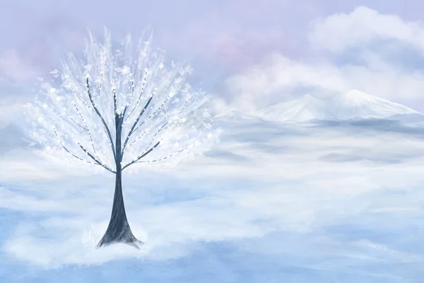 White tree — Stock Photo, Image