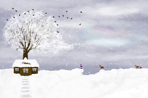 Winter illustration — Stock Photo, Image