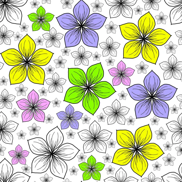 Patrón floral de verano — Foto de Stock