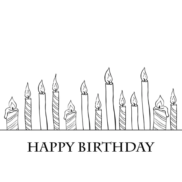 День народження свічки — стоковий вектор