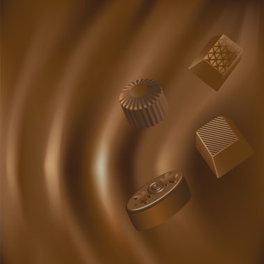 gerçekçi chololate arka plan