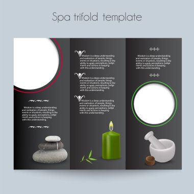 üç katlı & spa broşür & mock up