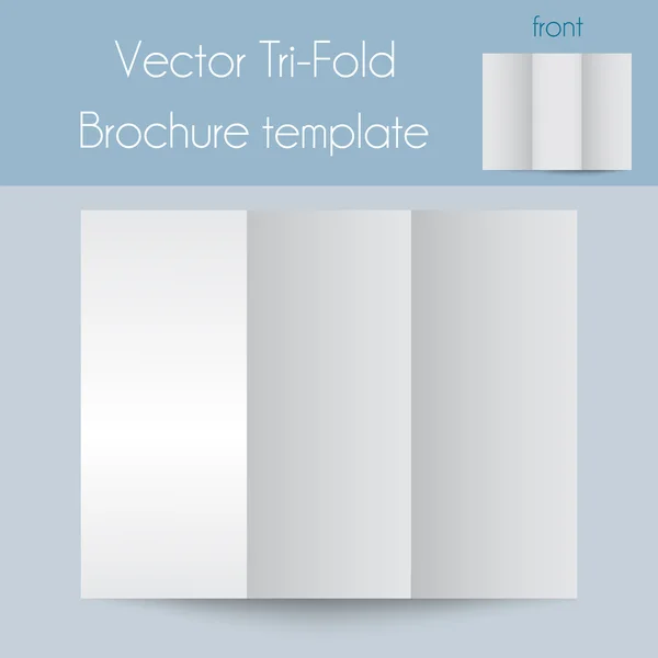 Folleto de Tri-fold & Spa & Mock Up — Vector de stock