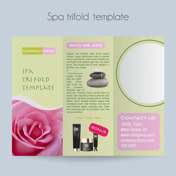 üç katlı & spa broşür & mock up