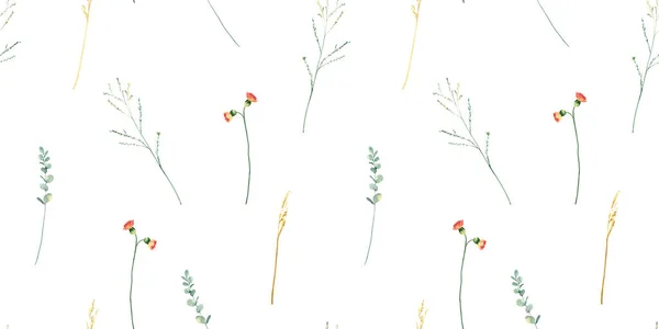 Akvarell Kézzel Festett Szelíd Botanikus Tavaszi Levelek Ágak Illusztráció Akvarell — Stock Fotó