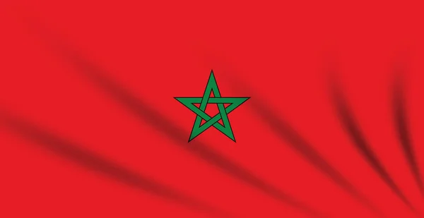 说明周年独立日 摩洛哥日快乐 自由国庆节每年10月举行庆祝活动 带有矢量横幅模板背景的摩洛哥国旗设计 — 图库矢量图片