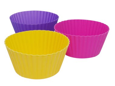 kek için üç silikon kalıplar