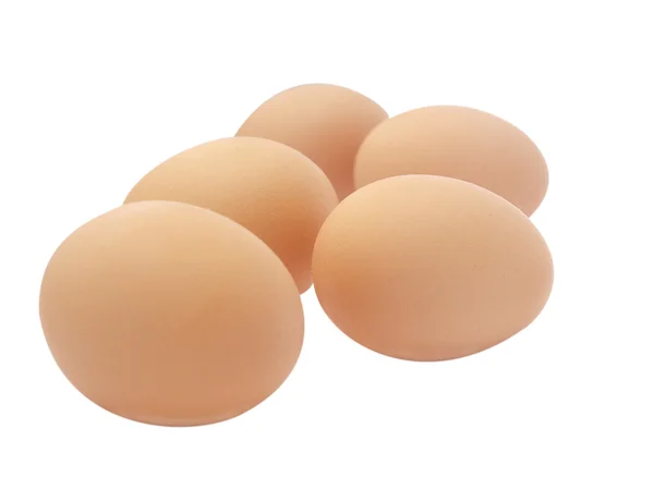 Fünf chiken Eier — Stockfoto