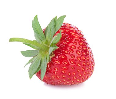 Çilekli. Taze olgun dut beyaz arka planda izole.