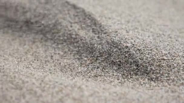Granelli Sabbia Sono Spazzati Forte Flusso Vento Cambiare Paesaggio Distruzione — Video Stock