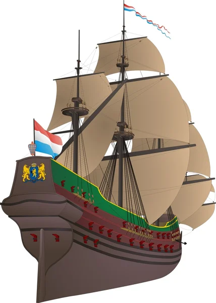 Spanish galleon — Stock Vector